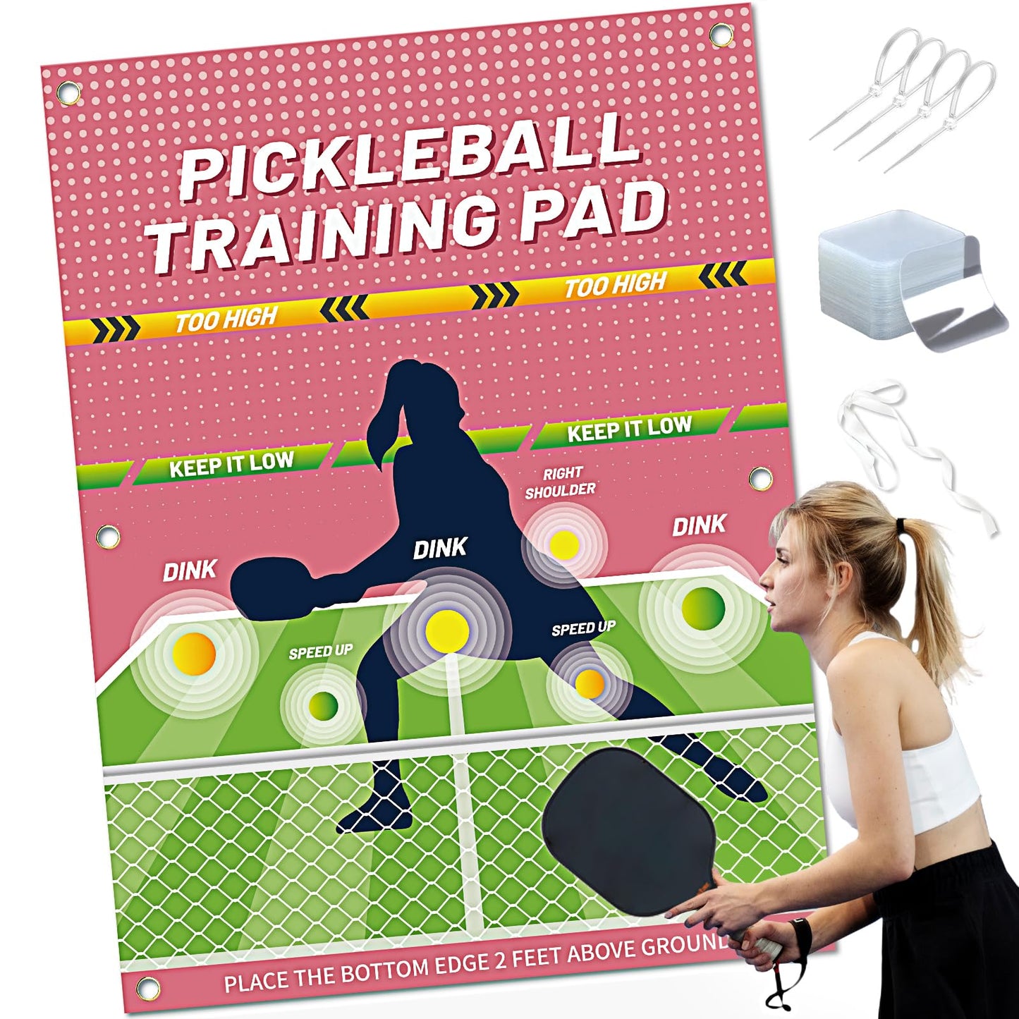 Pickleball Dink Practice Training Pad
