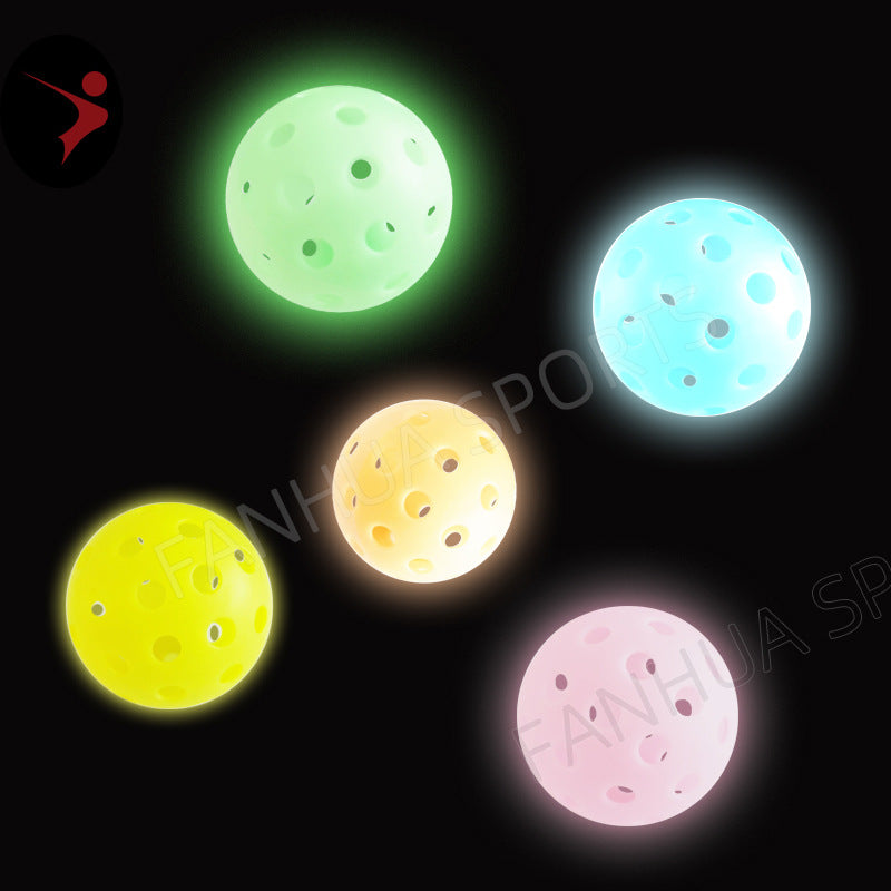 Glow-in-the-Dark Pickleball – 40 Hole