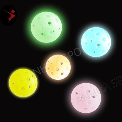 Glow-in-the-Dark Pickleball – 40 Hole